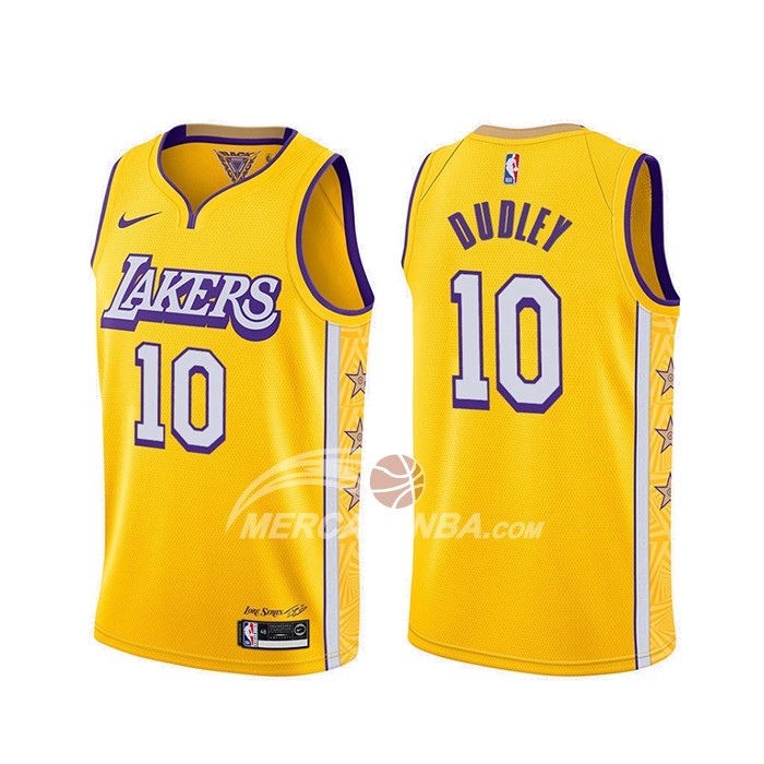 Maglia Los Angeles Lakers Jared Dudley Citta 2019-20 Giallo